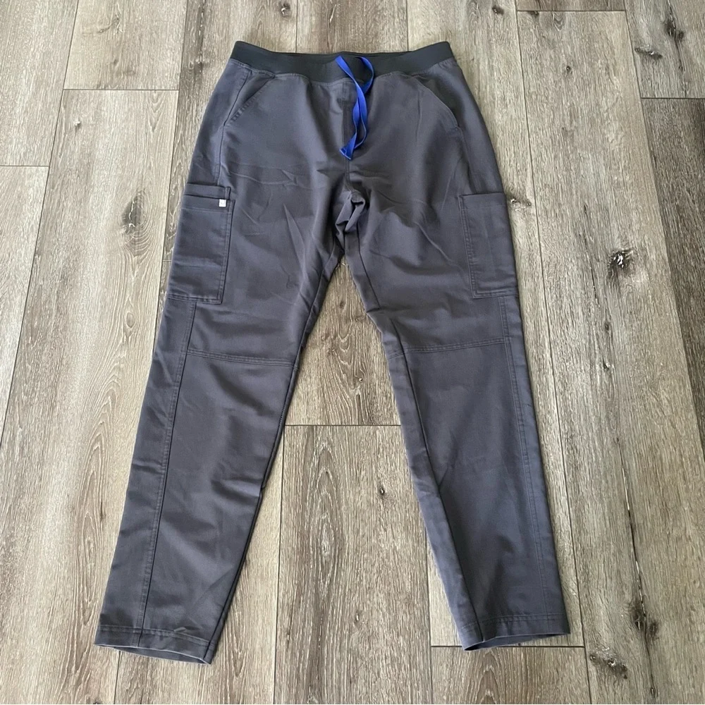 FIGS Axim Cargo Scrub Pants Technical Collection Size XL Grey